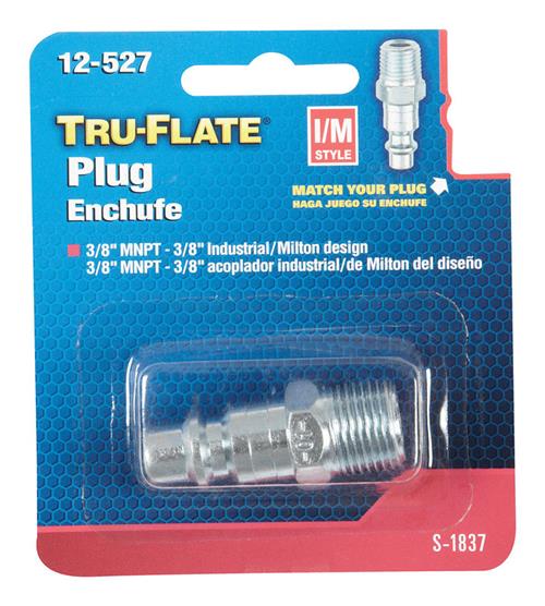 Tru-Flate 3/8 Inch Male Air Plug 12-527