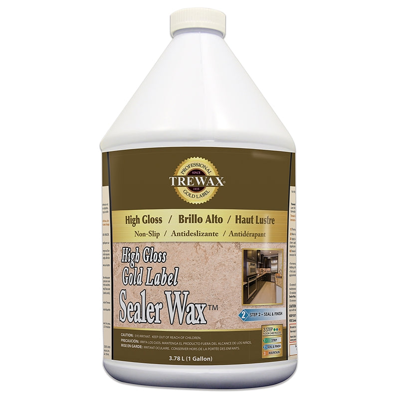 Trewax Gold Label High Gloss Sealer Wax Gallon 887171967