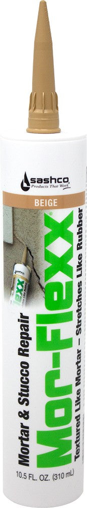 Sashco 10.5 Oz Mor Flexx Mortar & Stucco Repair Sealant Beige Tube