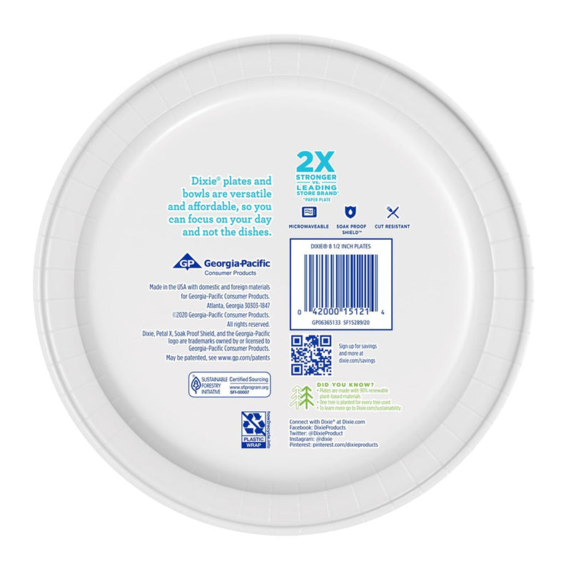 Dixie Everyday Heavy Duty Paper Plates 48-Count 15289 - Box of 10-3