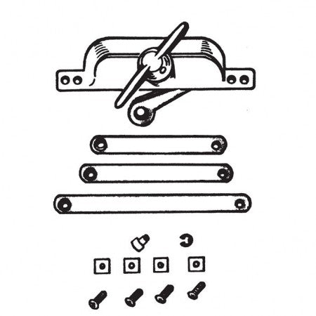 Barton Kramer 211 Reversible Jalousie Window Operator Kit-1