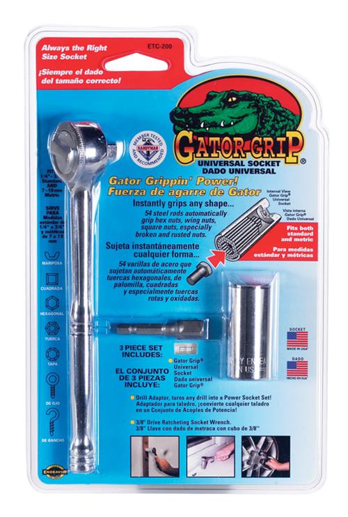 Endeavor Tool Gator Grip Universal Socket 3-Pc Set ETC-200