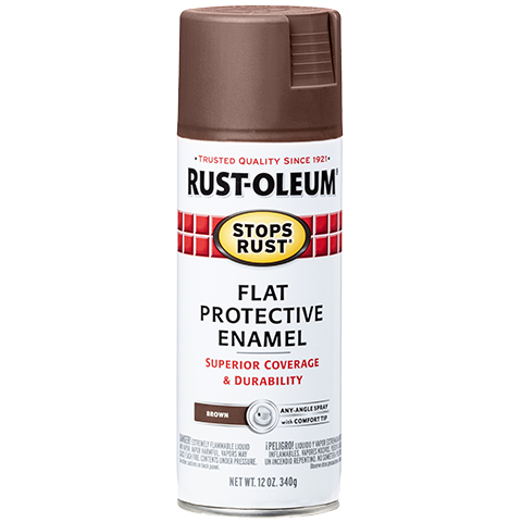 Rust-Oleum Stops Rust Spray Flat Brown