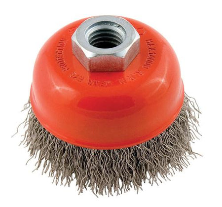 Forney 72755 Cup Brush Crimped 2-3/4" x .014 x 5/8-11