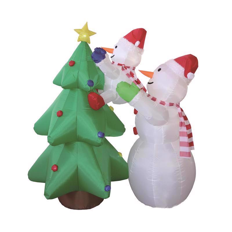 Celebrations Snowman with Tree 6 Ft Inflatable 23MY0519