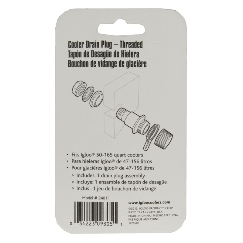 Igloo Threaded Ice Chest Drain Plug 00024011-1