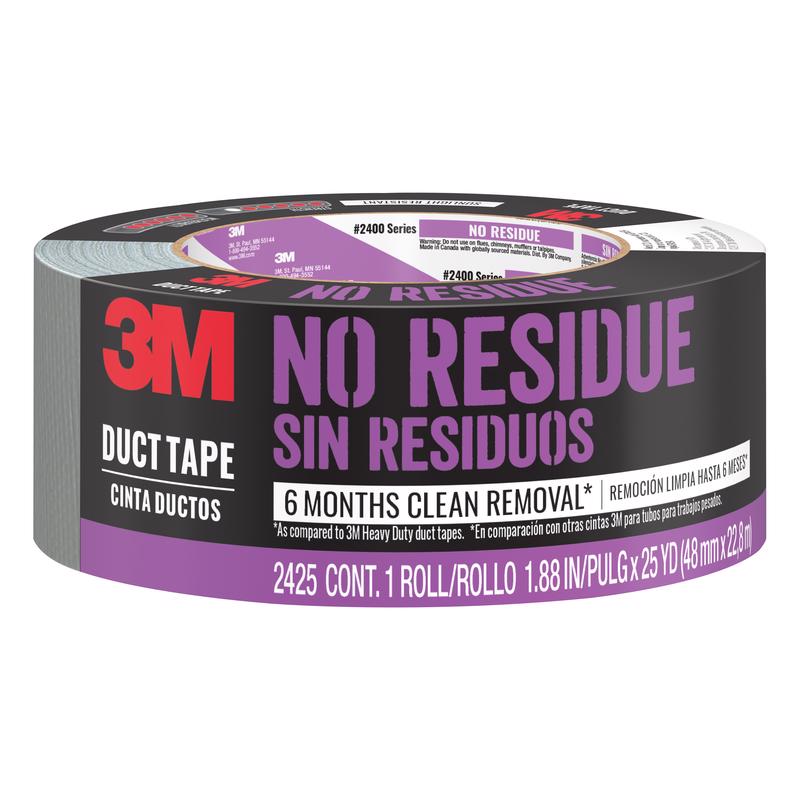 3M Scotch No Residue Tough Duct Tape 1.88" X 20 Yds 2420A