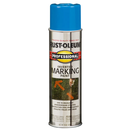 Rust-Oleum Professional Inverted Marking Paint Spray Caution Blue