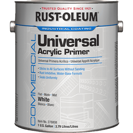 Rust-Oleum Commercial Universal Acrylic Primer Satin White Gallon 278808