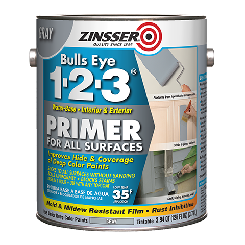 Zinsser Bulls Eye 1-2-3 Gray Primer