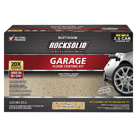 Rust Oleum RockSolid Polycuramine Garage Floor Coating Kit 2
