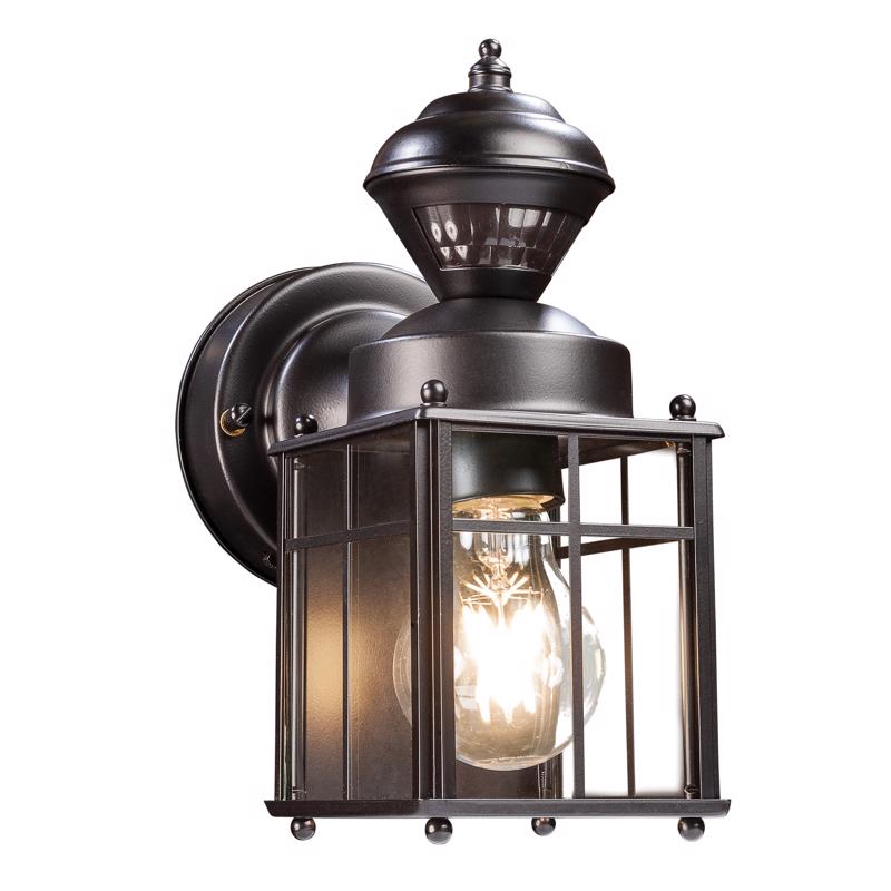 Globe Electric Franklin Matte Black Motion-Sensing LED Wall Lantern 60000001