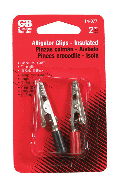 Gardner Bender 2 In Barrel-Insulated Alligator Clip 2-Pack 14-077