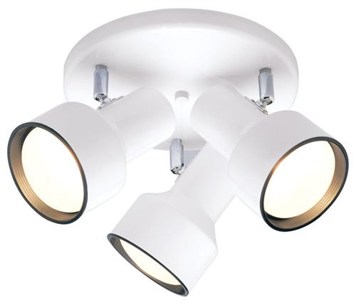 Westinghouse 66326 3-Light Indoor Multi-Directional Flush-Mount Ceiling Fixture