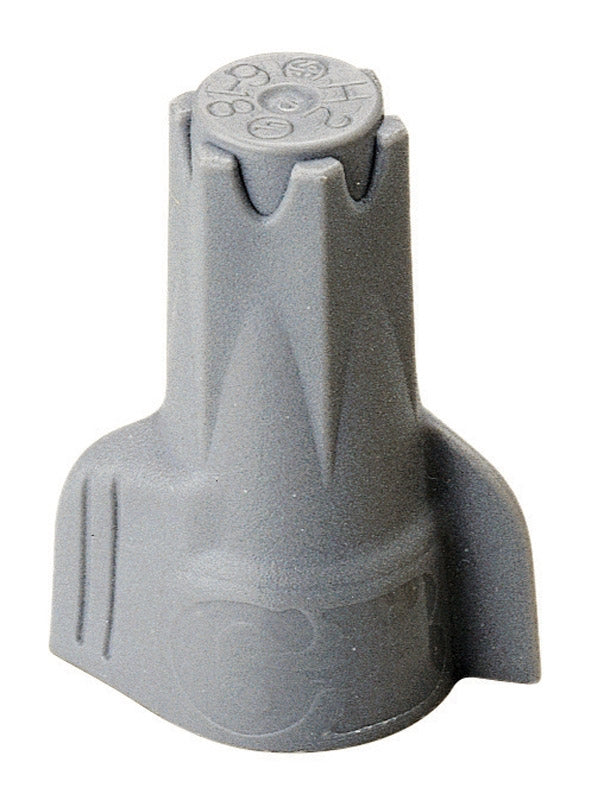 Hex-Lok ULTRA Hex Head Multi-Range Winged Twist-On Wire Connectors Gray 25-Pack 25-2H2