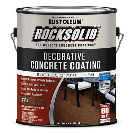 Rust-Oleum RockSolid Decorative Concrete Coating Gallon Brick