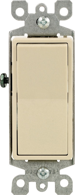 Leviton 5601-2I Decora Rocker Single-Pole AC Quiet Switch Ivory