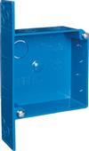 Carlon 4 in. Square X 1/2 in Deep 2 Gang Outlet Box Blue PVC A5215DR-CAR