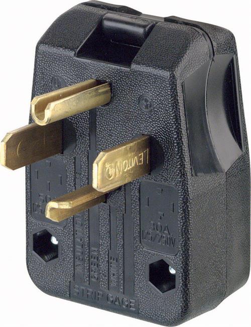 Leviton 275-T Commercial Grade Straight Blade Angle Plug