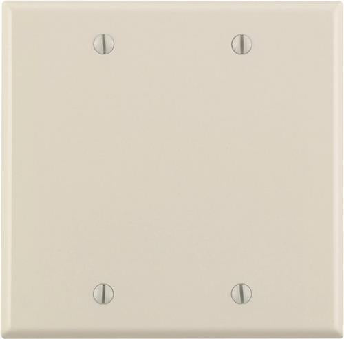 Leviton 78025 2-Gang No Device Blank Wallplate