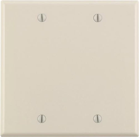 Leviton 78025 2-Gang No Device Blank Wallplate