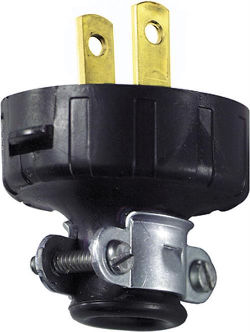 Leviton 2-Pole 2-Wire Non-Polarized, Non-Grounding Plug 48646