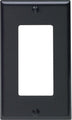 Leviton 80401-E 1-Gang Decora-GFCI Device Decora Wallplate-Faceplate Black - Box of 10