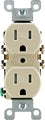 Leviton T5320-I 15 Amp Duplex Receptacle-Outlet Ivory