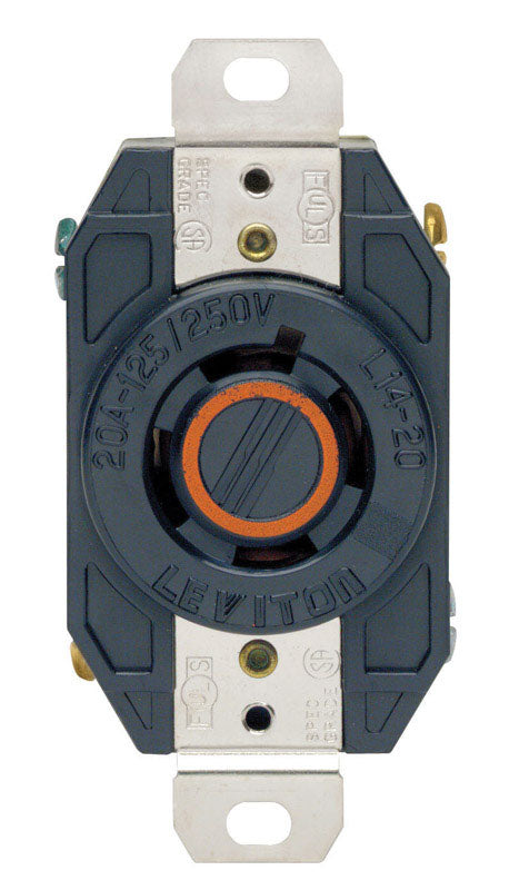 Leviton 2410 Flush Mounting Locking Receptacle