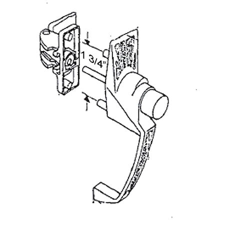 Barton Kramer 327 Aluminum Silver Screen Door Handle Set Latches-1