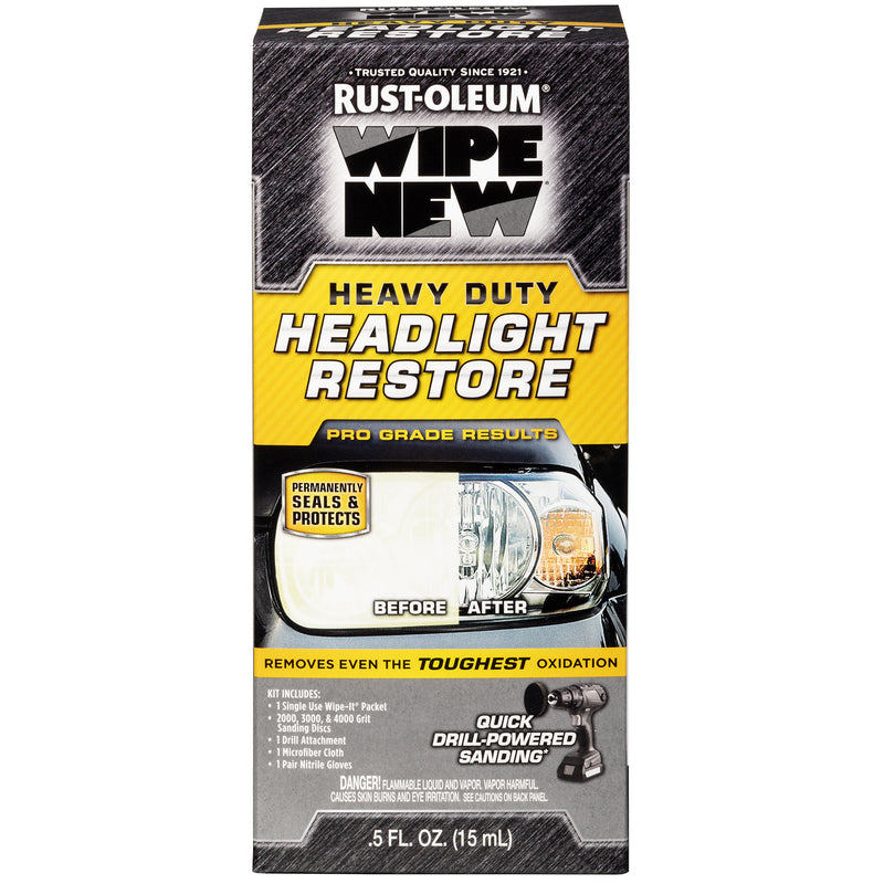 Rust-Oleum Wipe New Headlight Restorer Kit 327489