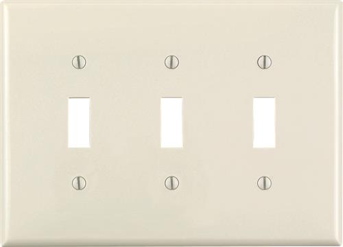 Leviton 78011 3-Gang Standard Size Wallplate