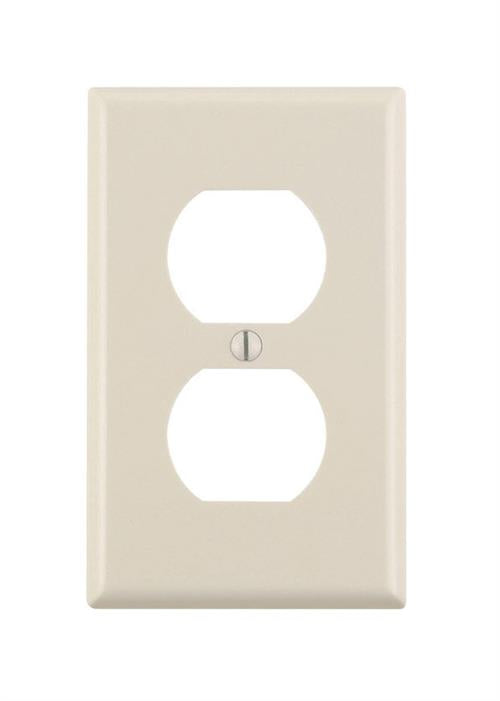 Leviton 78003 1-Gang Duplex Device Receptacle Wallplate 10-Pack