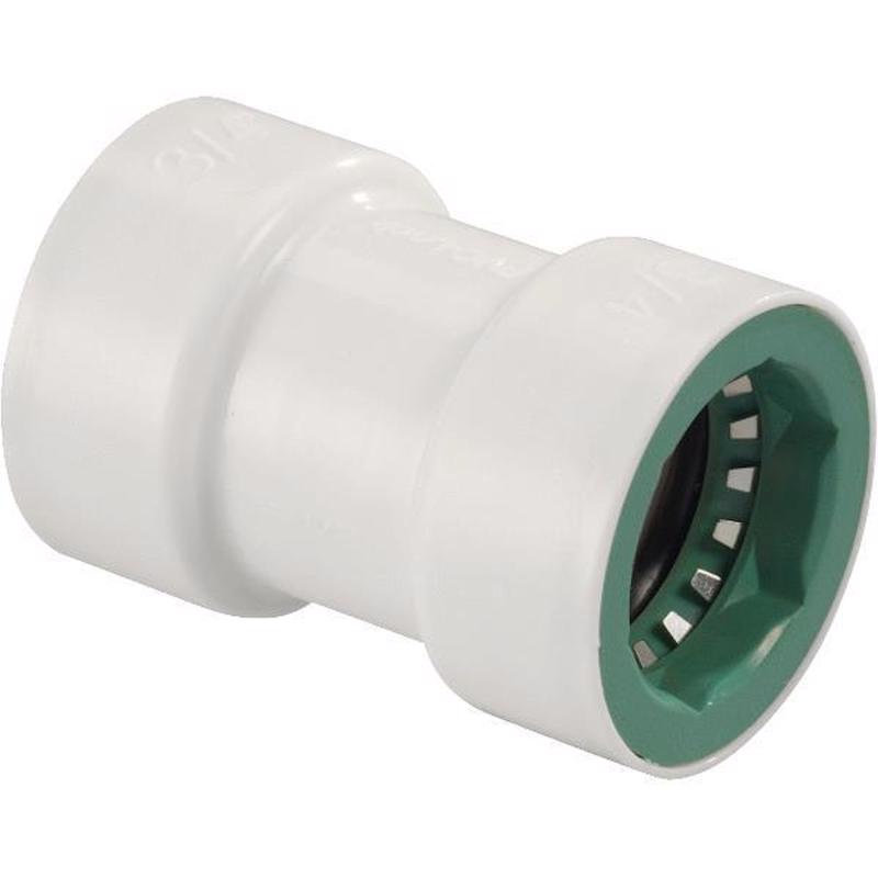 Orbit PVC-Lock Push to Connect 3/4 in. Push X 3/4 in. D Push Plastic Coupling 34776