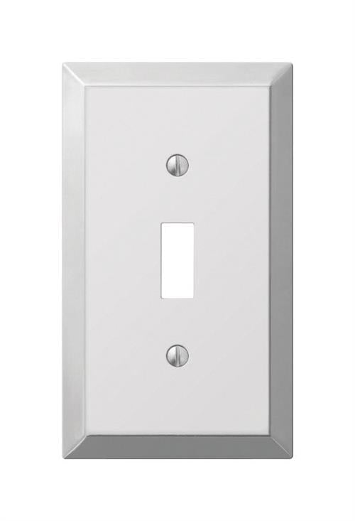 AmerTac Century Polished Chrome Steel 1 Toggle Wall Plate 161T