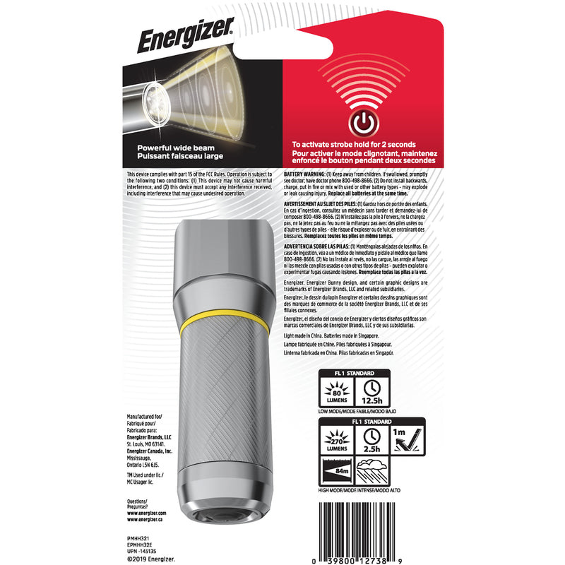 Energizer Vision HD Performance Metal Light EPMHH32E-1