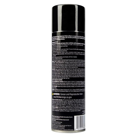3M Black Professional Grade Undercoating 16 Oz 03584 back label on a white background