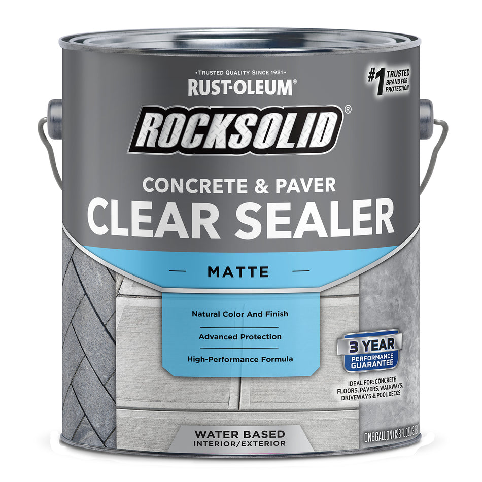 Rocksolid Concrete and Paver Clear Sealer Gallon Matte 401697