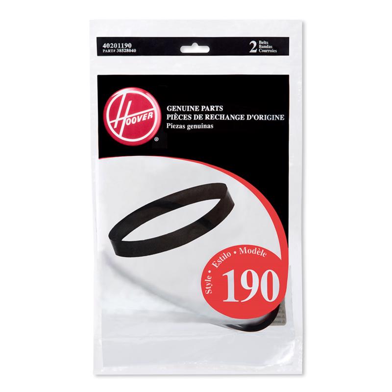 Hoover Elite-Legacy Upright Agitator Belts 2-Pack 40201190-1