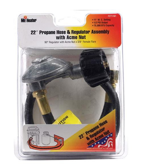 Mr Heater 22" Replacement Propane BBQ Hose & Regulator Assembly F271161