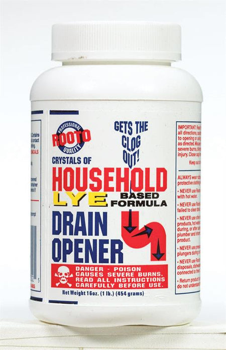 Rooto Household Lye Based Formula Drain Opener 1 Lb 1030 - Box of 12