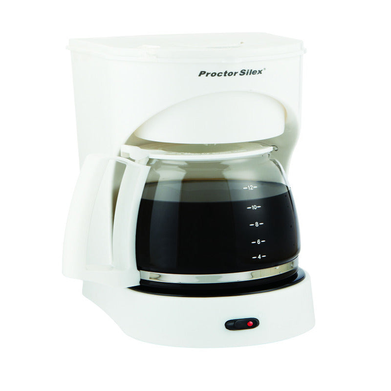 Proctor Silex 12 Cup Drip Coffee Maker White 43501-1