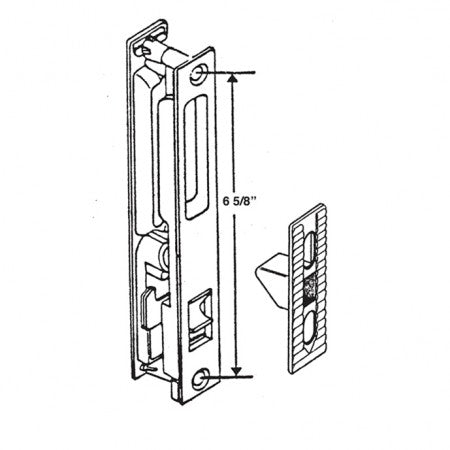 Barton Kramer 444W White-Plated Patio Door Lock-1