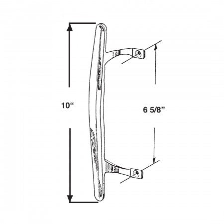 Barton Kramer 448 Sliding Glass Door Chrome Handle-1