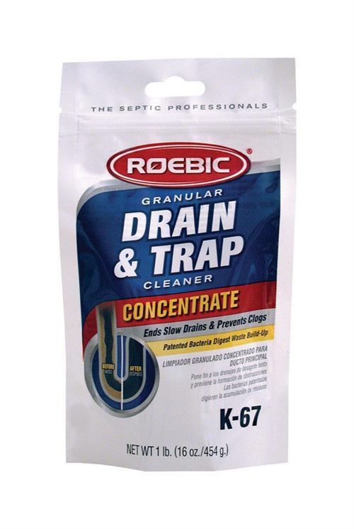 Roebic K-67 Granular Bacterial Drain & Trap Cleaner 1 Lb K-67BAG-12