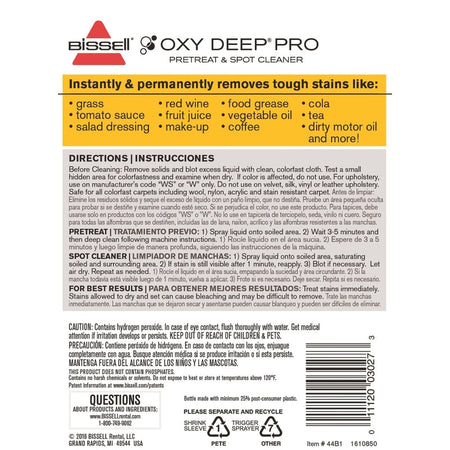 Bissell 44B1 Oxy Deep Pre-Treat & Spot Remover 22 Oz - Box of 6-1