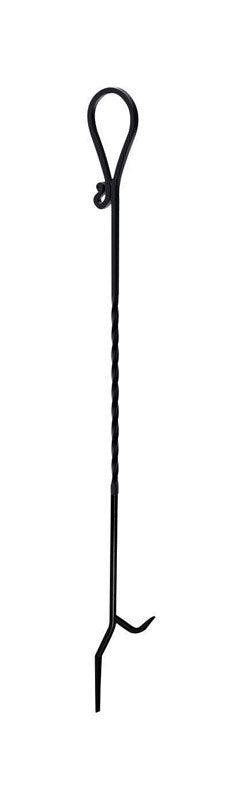 Panacea 40" Black Twisted Steel Fireplace Poker 15353