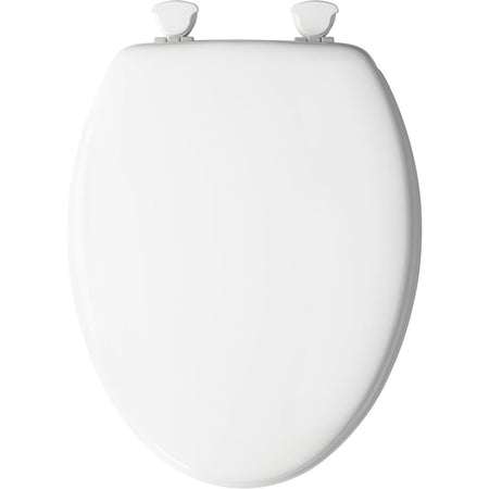 Bemis Elongated White Molded Wood Toilet Seat 144ECA-000