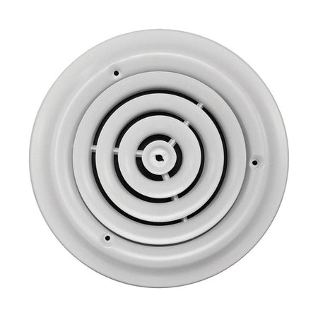 Tru Aire 6 in. H X 6 in. W Powder Coat White Steel Ceiling Diffuser C80006