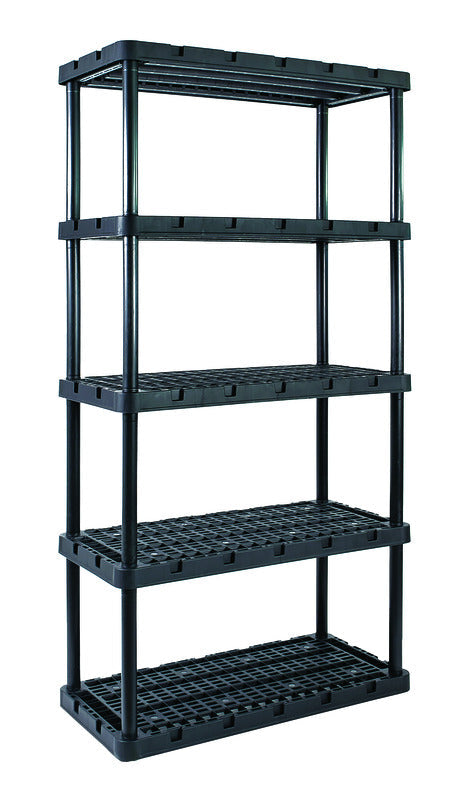 Gracious Living 91086-1C Knect-A-Shelf 72 in. H X 36 in. W X 18 in. D Resin Shelving Unit